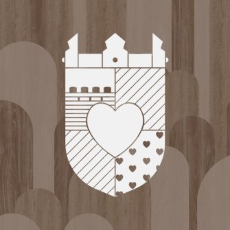 Címer - szív királyság - falmatrica