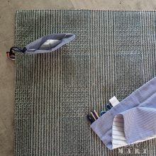 Játszószőnyeg hátizsákkal,  - TENGERÉSZ- sötétkék mintás-orkán alsó résszel, ajándék alvókendőkkel