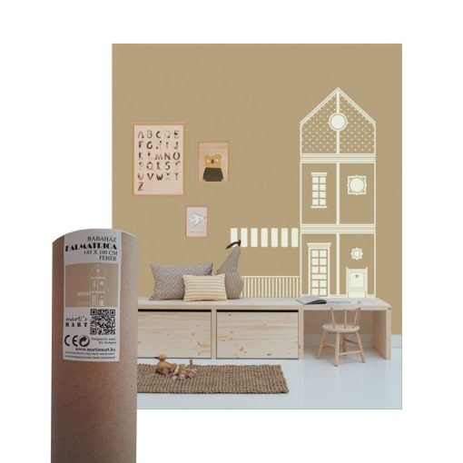 Babaház falmatrica készlet / A, 8 elemes