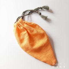   répa  batyu - húsvéti ajándék tartó textilzsák, narancssárga