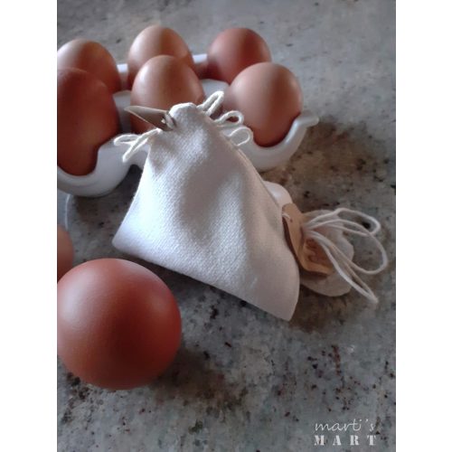 tyúk  - mini - húsvéti textil batyu, tojásmelegítő, ajándék csomagolás